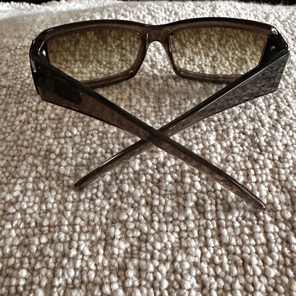 Spy Brown Rectangular Sunglasses - image 2